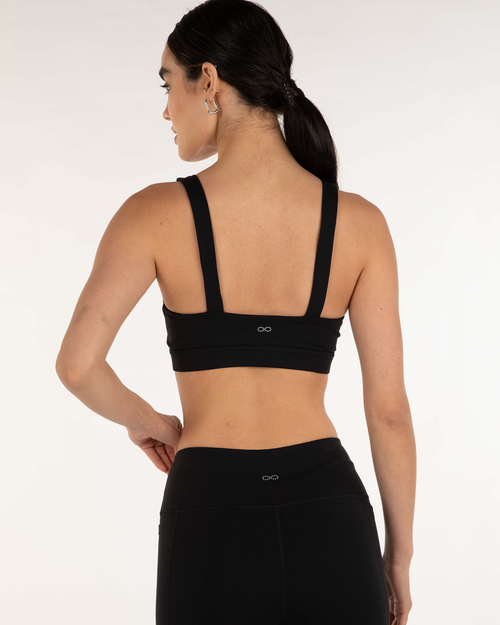 Rebody Active Contour Keyhole Cloudlux Bra In Metropolis Black