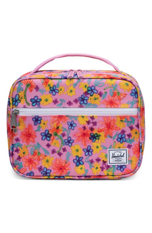 Herschel Supply Co. Kids' Pop Quiz Recycled Polyester Lunchbox in Scribble Floral at Nordstrom