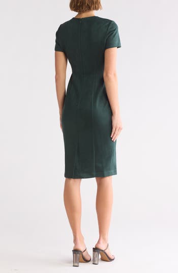 Calvin Klein Faux Suede Sheath Dress Nordstromrack