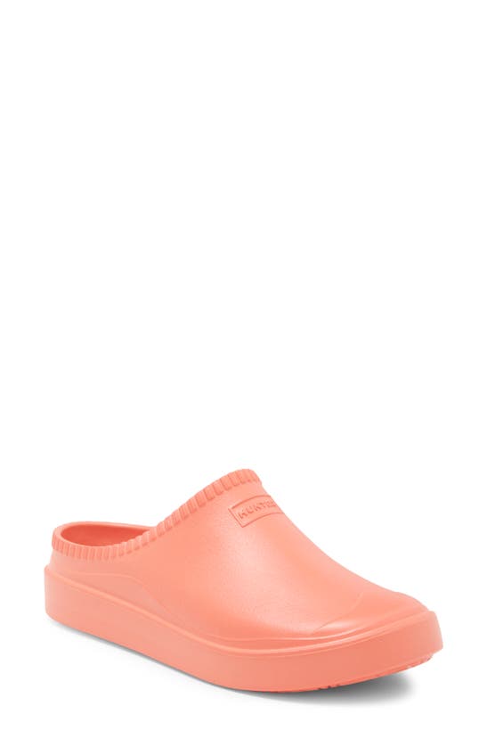 Hunter Gender Inclusive In/out Bloom Clog In Persimmon Pink/pink