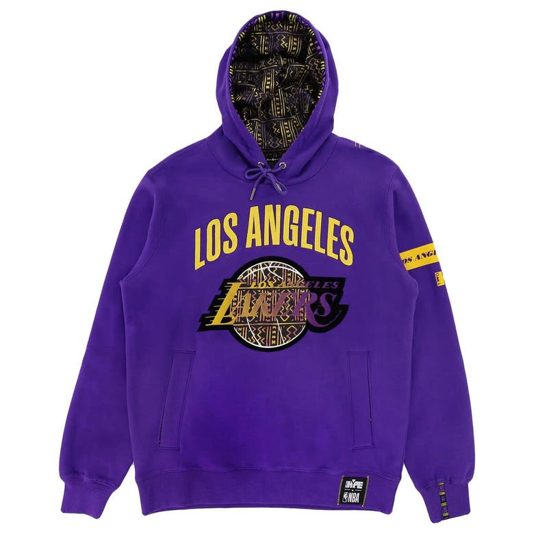 Shop Two Hype Unisex Nba X   Purple Los Angeles Lakers Culture & Hoops Heavyweight Pullover Hoodie