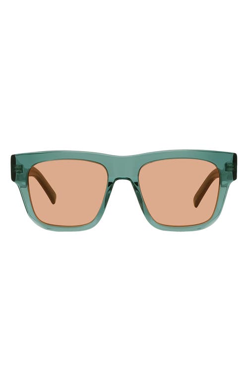 Givenchy GV Day Lector 52mm Square Sunglasses in Light Green/Other /Roviex at Nordstrom