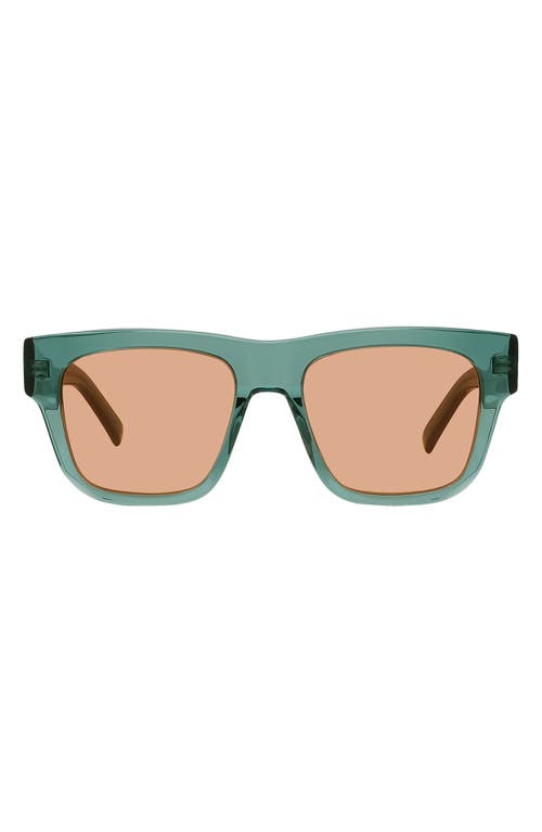 Shop Givenchy Gv Day Lector 52mm Square Sunglasses In Light Green/other/roviex