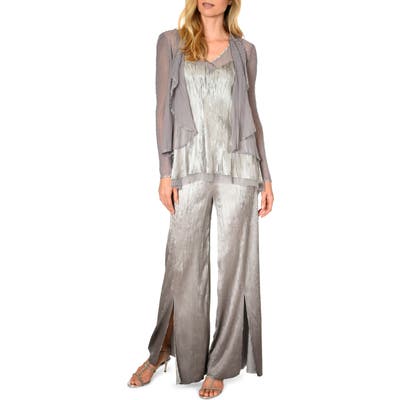 Komarov 3-Piece Tank, Pants & Jacket Set, Grey