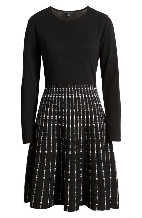 Julia Jordan A-line Dress In Black/white