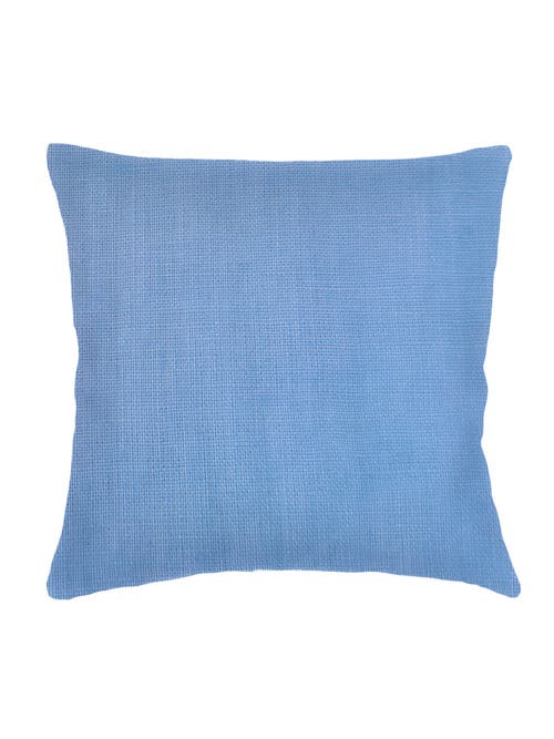 Shop Anaya So Soft Linen Pillow With Down Alternative Insert In Ocean Blue