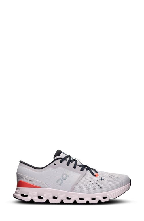 Shop On Cloud X 4 Training Shoe In Silver/flame