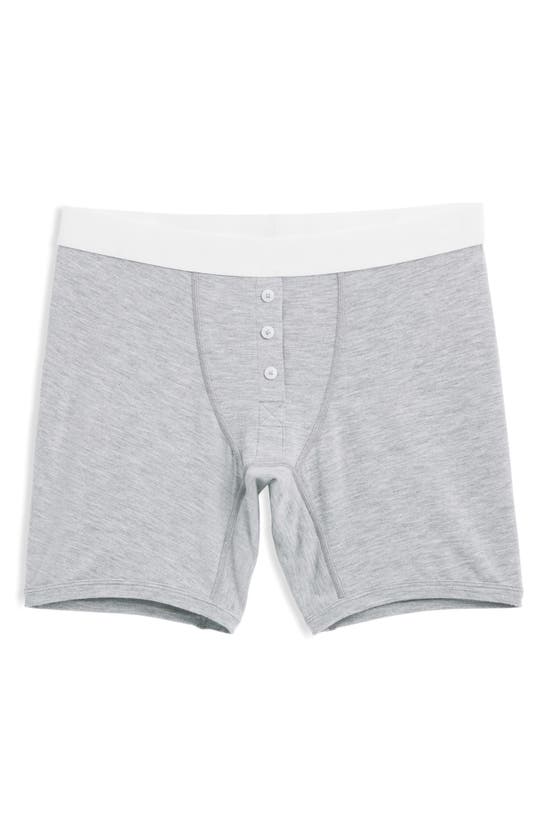 Tomboyx 6-inch Modal Boxer Briefs In Heather Gray