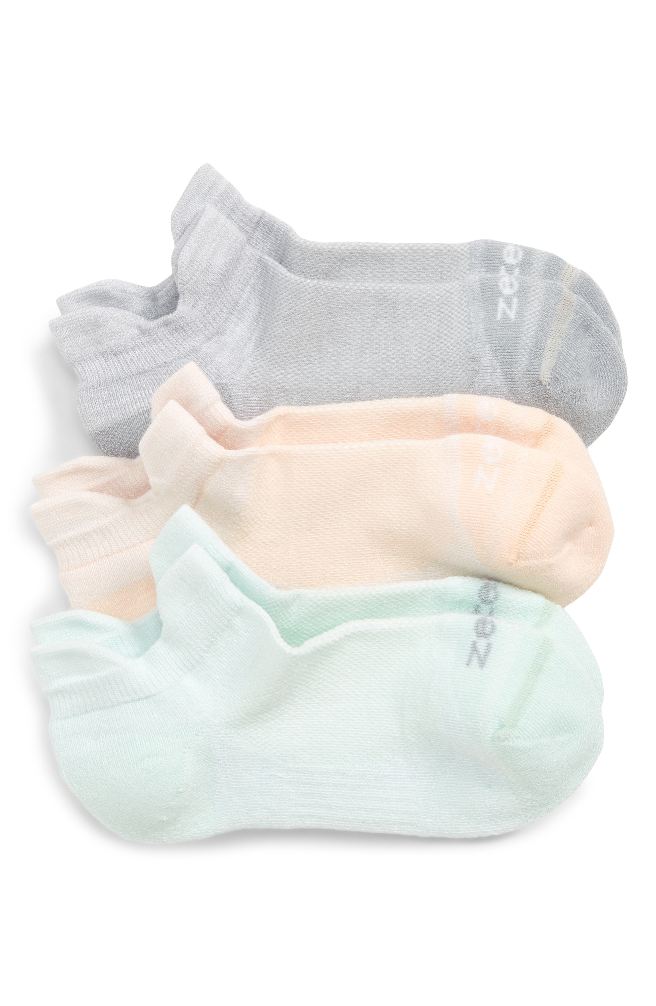 Zella 3Pack Running Socks Nordstrom