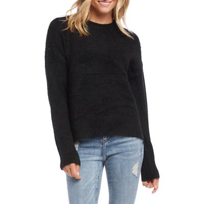 Karen Kane Fuzzy Pullover, Black