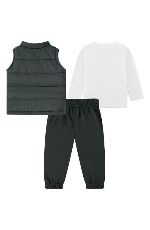 Shop Nike Sportswear Jdi Puffer Vest, Logo T-shirt & Fleece Joggers Set In Vintage Green