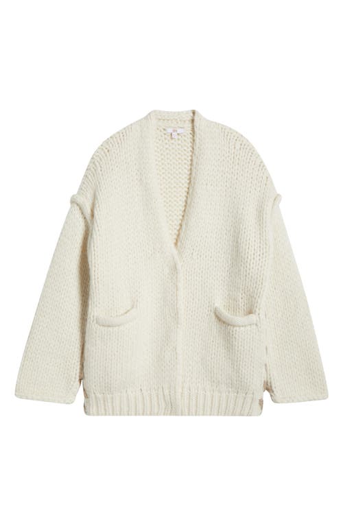 LUNYA LUNYA LOFTY WOOL BLEND WHIPSTITCH CARDIGAN 