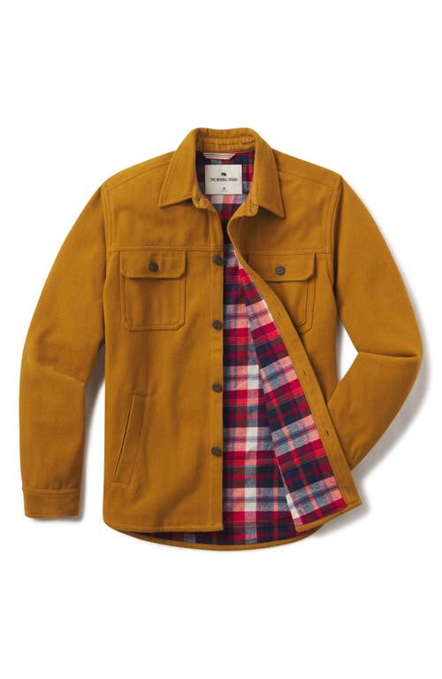 Shop The Normal Brand Brightside Flannel Lined Workwear Jacket In Yellow