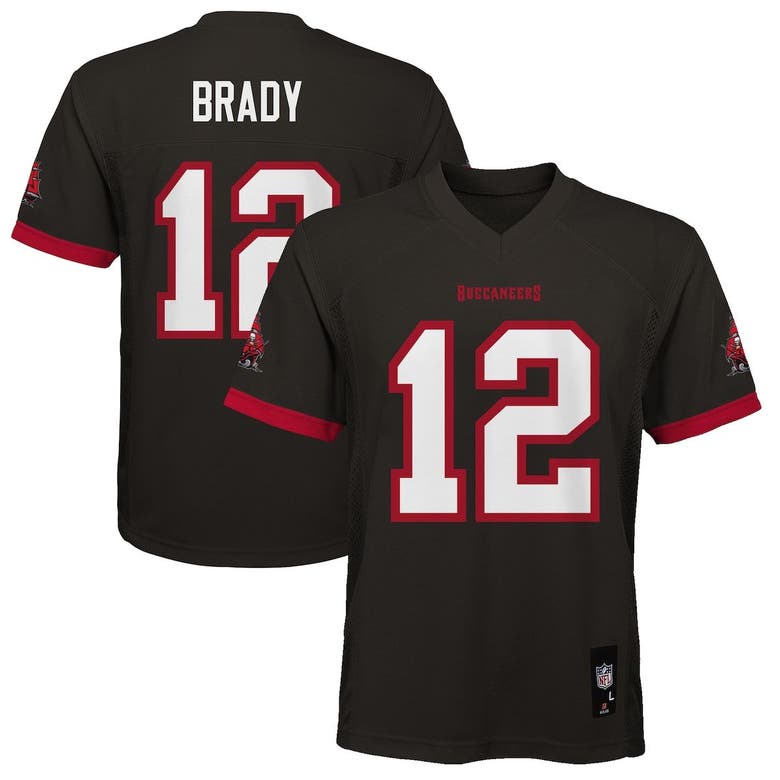 OUTERSTUFF YOUTH TOM BRADY PEWTER TAMPA BAY BUCCANEERS REPLICA PLAYER JERSEY