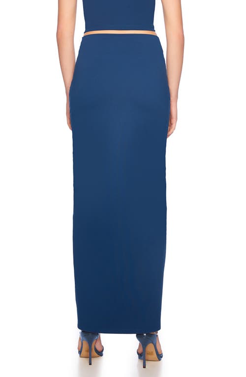 Shop Susana Monaco Open Front Maxi Skirt In Stratus