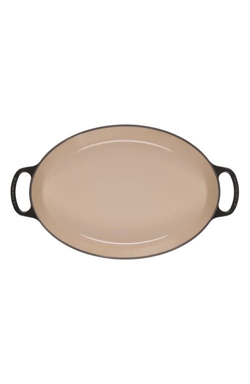 Le Creuset Signature 3 Quart Enameled Cast Iron Oval Baker In Black