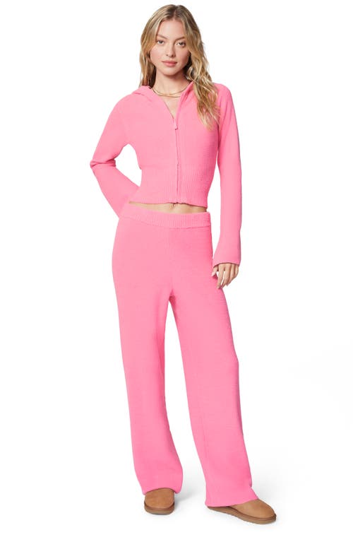Florence By Mills Cozy Crop Zip Sweater Hoodie In Aurora