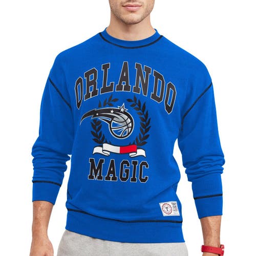 Men's Tommy Jeans Blue Orlando Magic Peter French Terry Pullover Sweatshirt