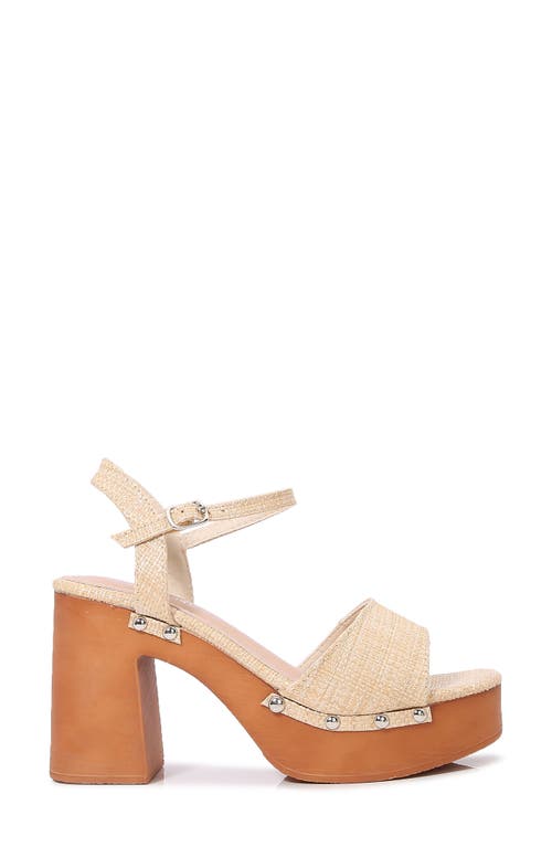 Shop Berness Chelsea Platform Sandal In Natural