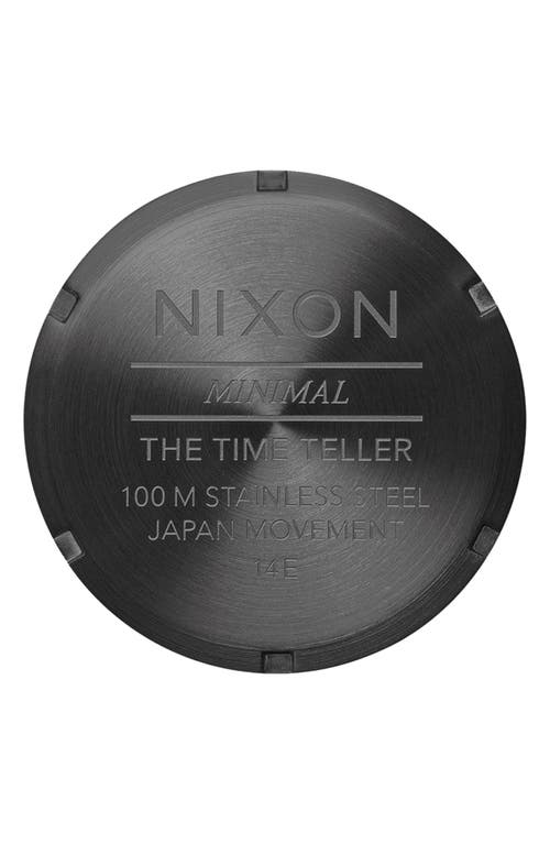 Nixon The Time Teller Bracelet Watch, 37mm In Gunmetal/blackberry/gold