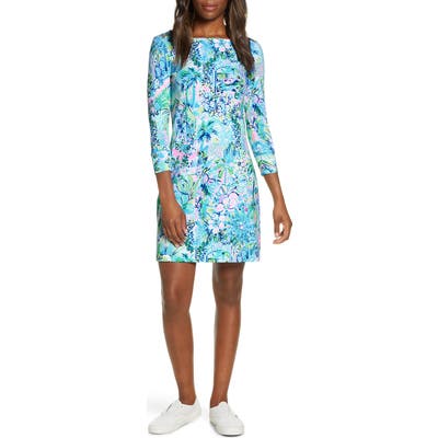 Lilly Pulitzer Sophie Upf 50+ Shift Dress, Blue
