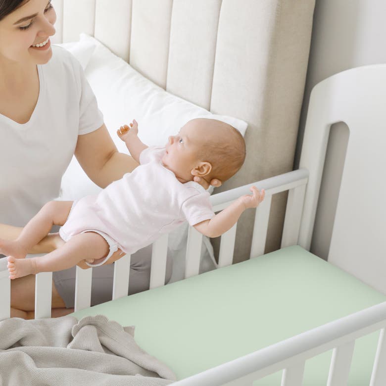 Shop Keababies Isla Fitted Mini Crib Sheets In Sage