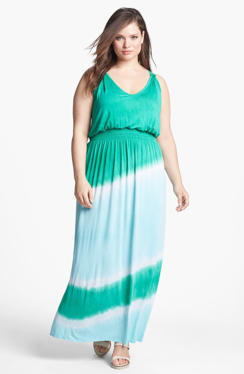 Loveappella Tie Dye Maxi Dress (Plus Size) | Nordstrom