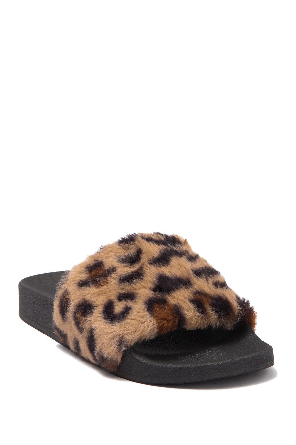 Steve Madden Softey Faux Fur Slide In Brown Overflow18