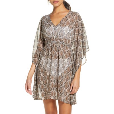 Tommy Bahama Desert Python Cover-Up Tunic, Brown