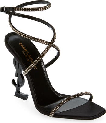 Black Opyum 110 leather sandals, Saint Laurent