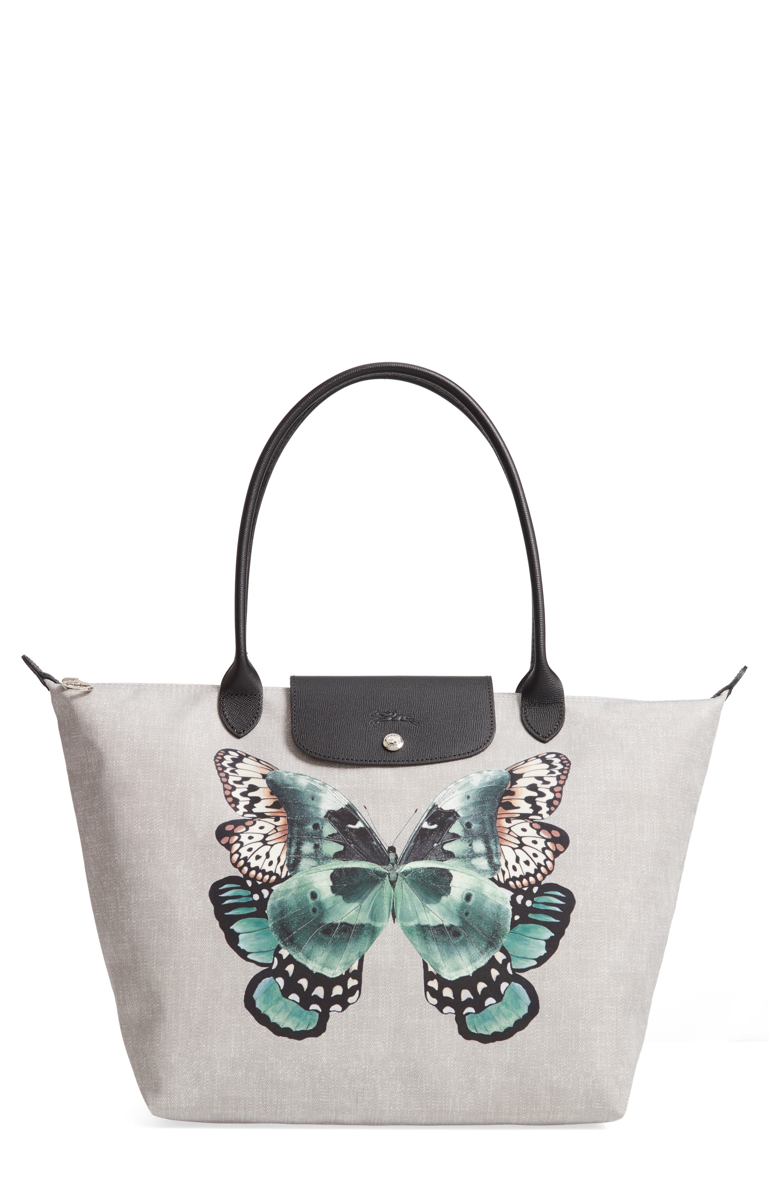 Longchamp Le Pliage Butterfly Print 