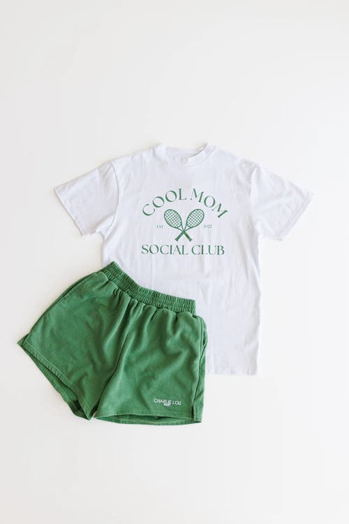 Shop Charlie Lou Baby ® Cool Mom Athleisure Shorts With Pockets In Green