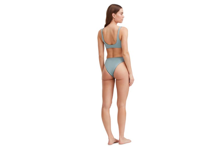 Au Naturel By Gottex Solid Bikini Bra Swim Top In Emerald