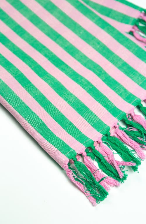 ARCHIVE NEW YORK ARCHIVE NEW YORK HANDWOVEN COLORFUL STRIPED COTTON KITCHEN TOWEL