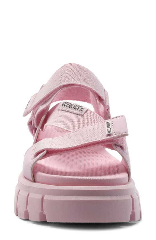 Palladium Revolt Mono Platform Sandal In Cold Pink