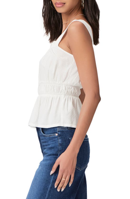Shop Paige Laureth Shirred Top In White