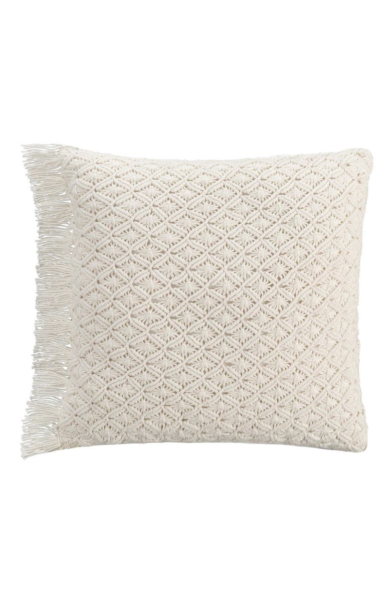 cupcakes and cashmere 'Lace Medallion' Crochet Pillow | Nordstrom