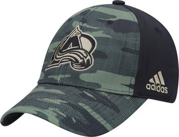 adidas /white Colorado Avalanche Marled Cuffed Knit Hat At