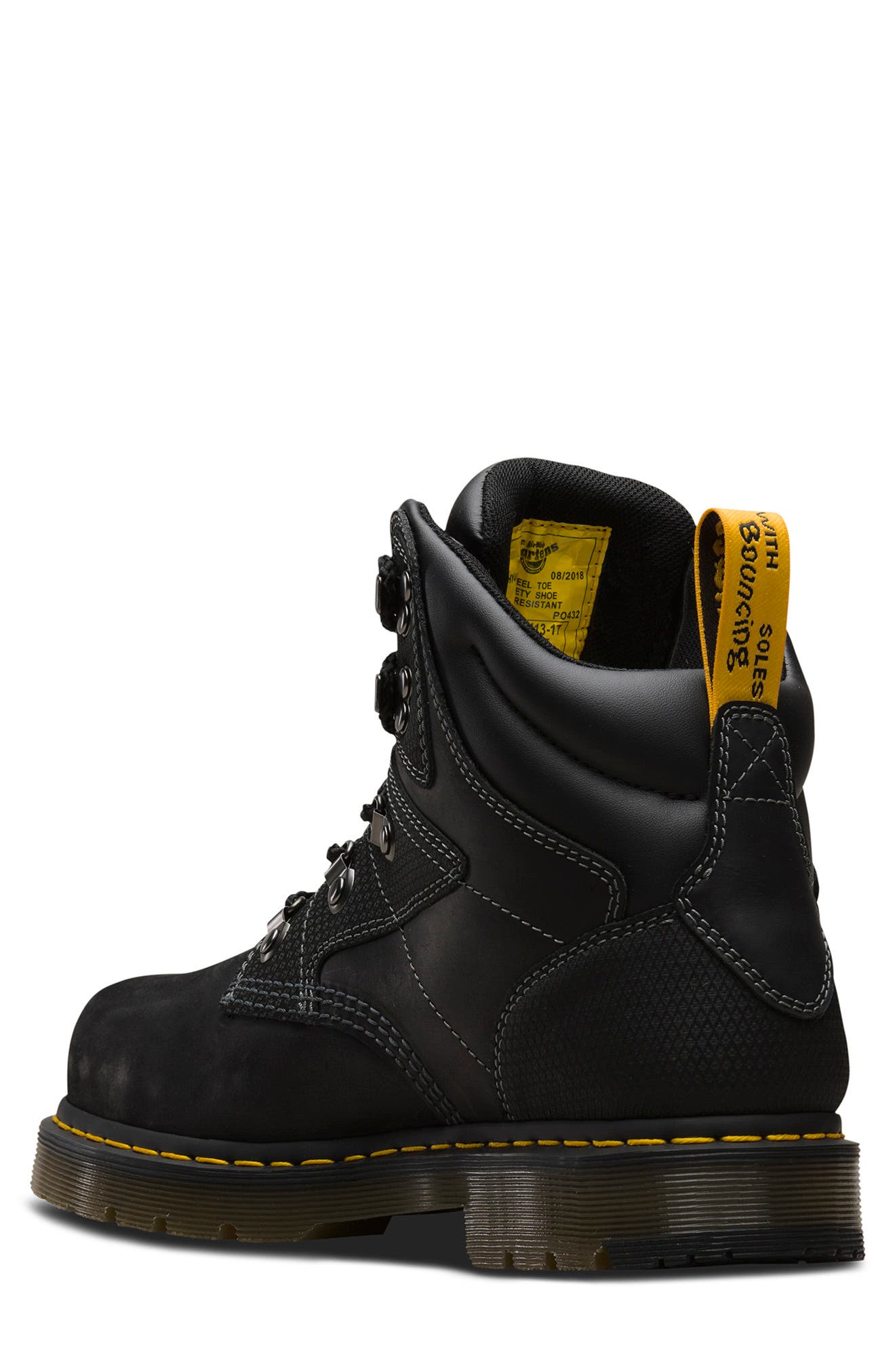 Dr Martens Work Earlstoke Steel Toe Connection Tectuff Marvel Black