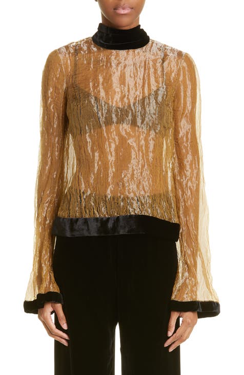 sheer blouse | Nordstrom