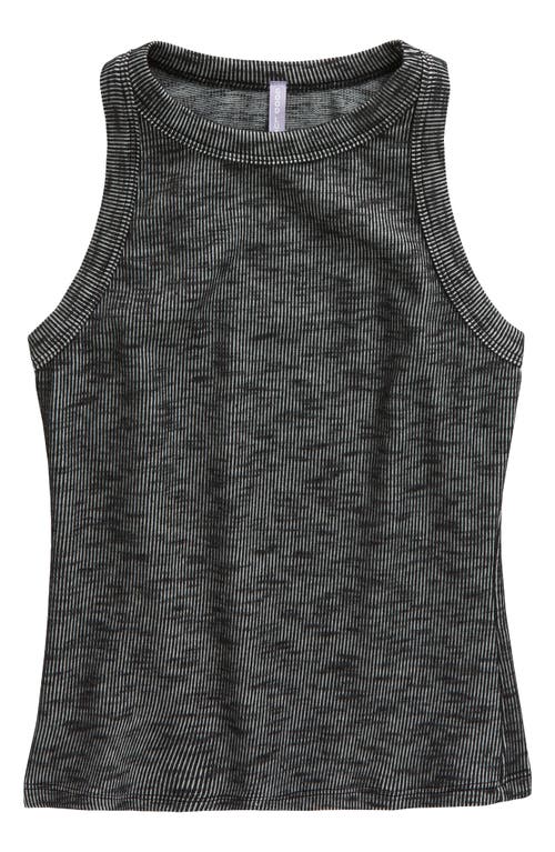 Good Luck Girl Kids' Wash Effect Rib Tank Grey at