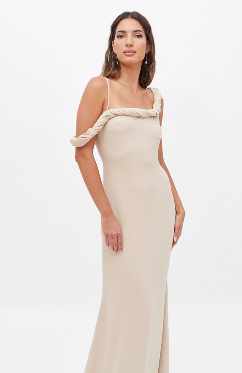 Shop Nanas Nana's Yara Maxi In Light Beige