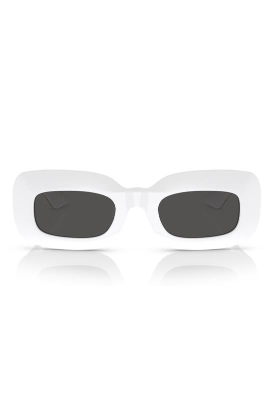 Oliver Peoples 1966c 49mm Square Sunglasses In White