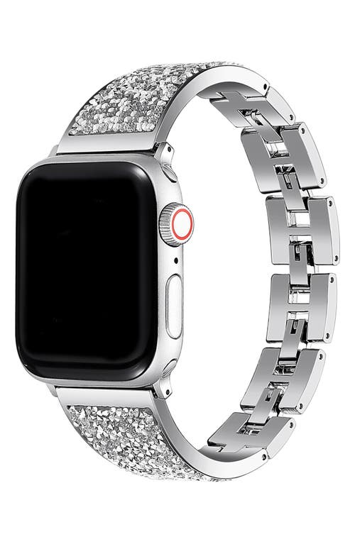 The Posh Tech Crystal Apple Watch® Bracelet Watchband in Silver