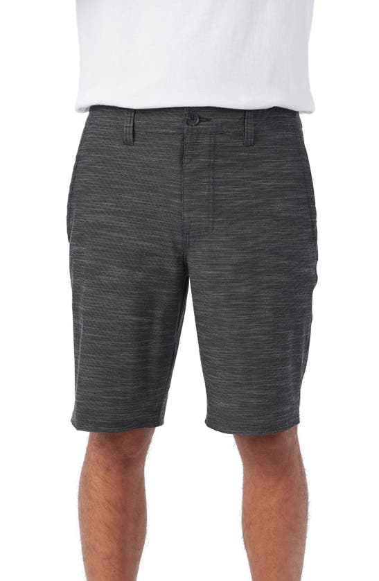Shop O'neill Reserve Slub Hybrid Shorts In Black
