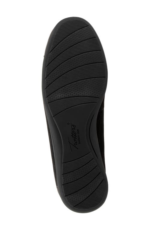 Trotters Delmara Cap Toe Slip-on In Black Nubuck