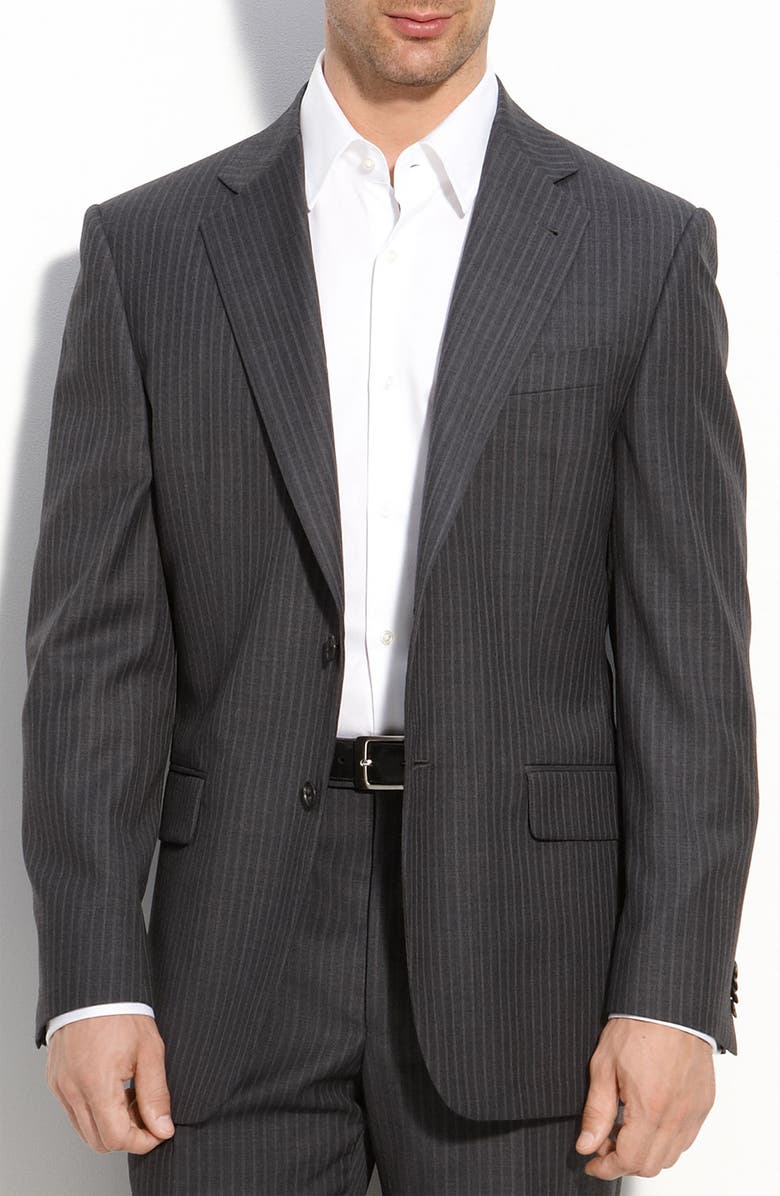 Joseph Abboud 'Signature Silver' Grey Stripe Wool Suit | Nordstrom