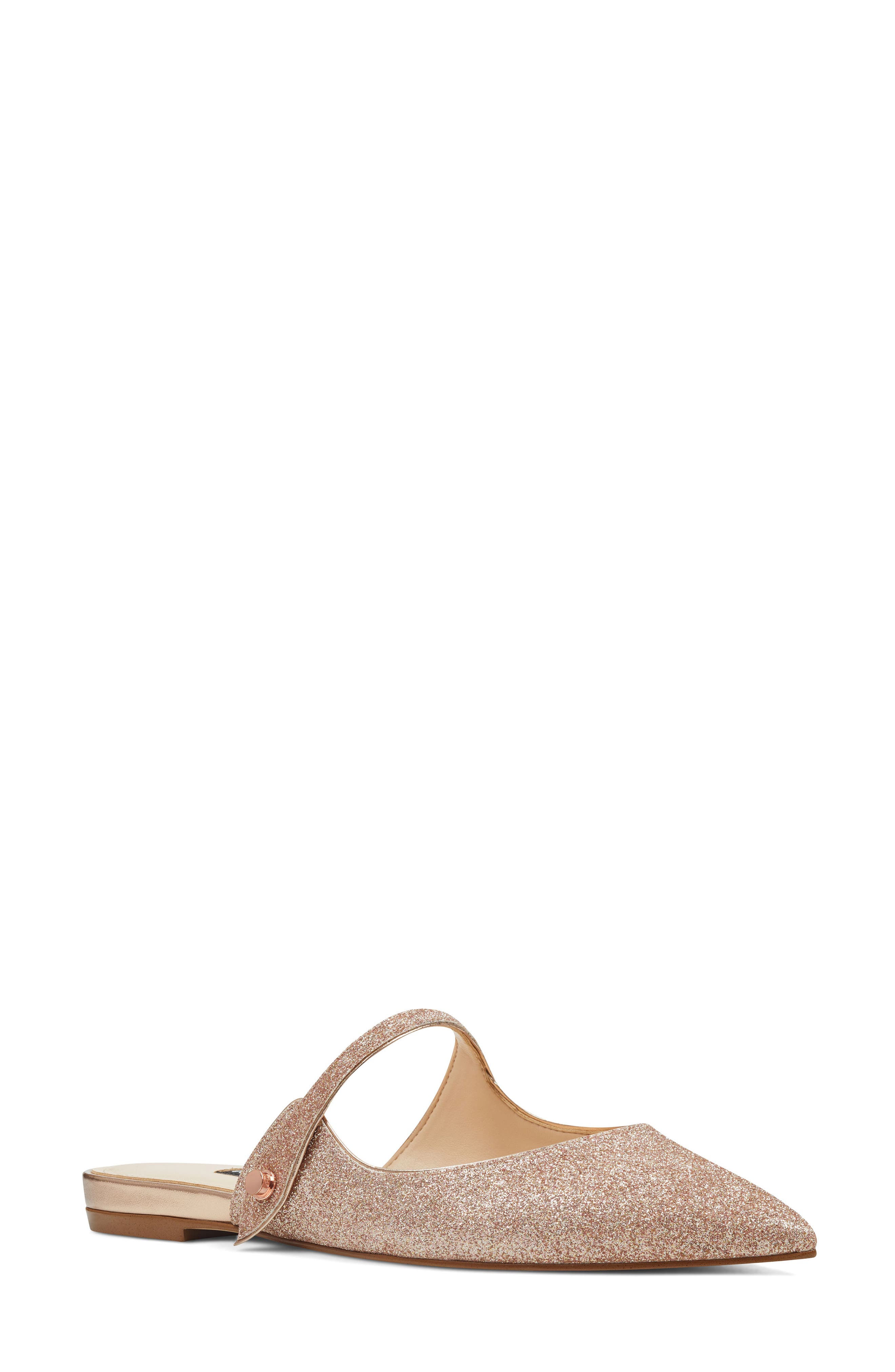 Nine West Camila Mary Jane Mule Flat- Pink