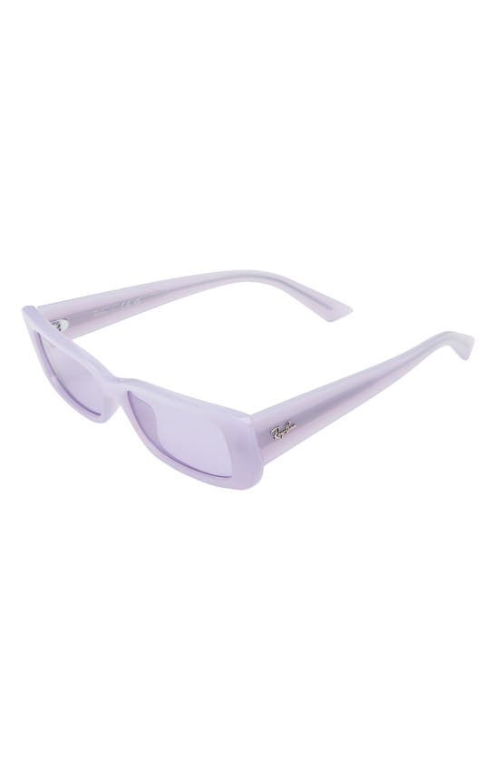 Shop Ray Ban Ray-ban Teru 54mm Rectangle Sunglasses In Violet