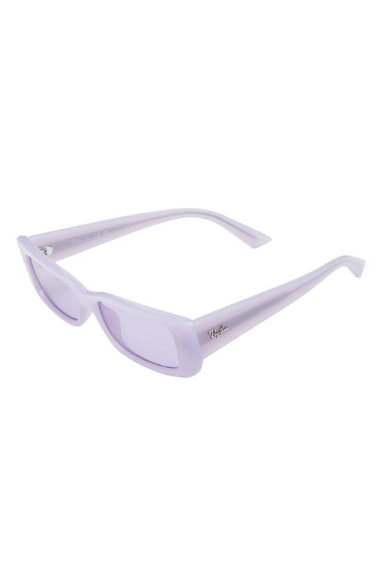 Ray Ban Teru 54mm Rectangle Sunglasses In Violet